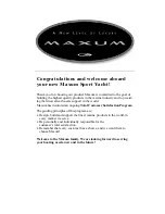 Preview for 3 page of Maxum 4100 SCA Sportyacht Owner'S Manual Supplement