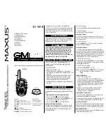 Maxus 21-1918 User Manual preview