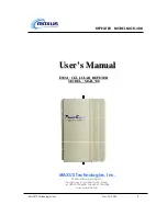 Предварительный просмотр 1 страницы Maxus MGR-308 User Manual