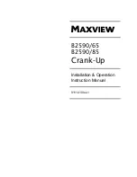 Предварительный просмотр 1 страницы Maxview B2590/65 Installation, Operation And Instruction Manual