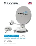 Maxview Crank Up B2590/65 Installation & Operating Instructions Manual preview