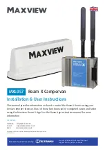 Preview for 1 page of Maxview MXL057 Installation & User'S Instructions