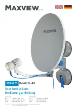 Maxview Remora 40 MXL026 User Instructions preview