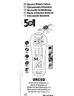 Предварительный просмотр 1 страницы Maxview URC5D Instruction Manual