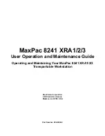 MaxVision MaxPac 8241 XRA1 User Operation And Maintenance Manual предпросмотр