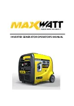 Preview for 1 page of maxwatt MX4000iS Operator'S Manual