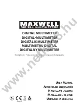 Maxwell Digital Multimeters 25108 User Manual preview