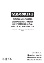 Preview for 1 page of Maxwell Digital Multimeters 25109 User Manual