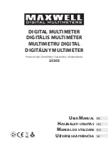 Preview for 1 page of Maxwell Digital Multimeters 25303 User Manual