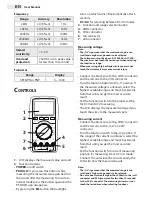 Предварительный просмотр 4 страницы Maxwell Digital Multimeters 25306 User Manual