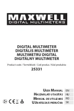 Maxwell Digital Multimeters 25331 User Manual preview