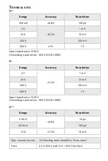 Preview for 3 page of Maxwell Digital Multimeters 25331 User Manual