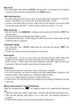 Preview for 8 page of Maxwell Digital Multimeters 25331 User Manual