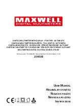 Maxwell Digital Multimeters 25403B User Manual предпросмотр