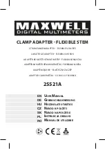 Preview for 1 page of Maxwell Digital Multimeters 25521A User Manual