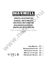 Maxwell 25301 User Manual preview