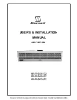 Preview for 1 page of Maxwell MAFH036-E2 User & Installation Manual