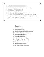 Preview for 3 page of Maxwell MASF036-N1 User Manual