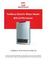 Preview for 1 page of Maxwell MS-C2PSU Series Installation And Instruction Manual