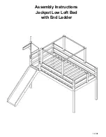 Предварительный просмотр 1 страницы Maxwood Furniture Jackpot Low Loft Bed with End Ladder Assembly Instructions Manual