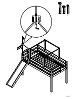 Предварительный просмотр 19 страницы Maxwood Furniture Jackpot Low Loft Bed with End Ladder Assembly Instructions Manual