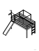 Предварительный просмотр 21 страницы Maxwood Furniture Jackpot Low Loft Bed with End Ladder Assembly Instructions Manual