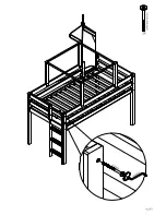 Предварительный просмотр 27 страницы Maxwood Furniture Jackpot Low Loft Bed with End Ladder Assembly Instructions Manual