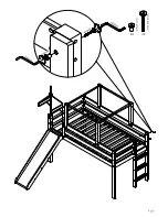 Предварительный просмотр 28 страницы Maxwood Furniture Jackpot Low Loft Bed with End Ladder Assembly Instructions Manual