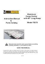 Предварительный просмотр 1 страницы MAXWORKS 70275 Instruction Manual & Parts Catalogue