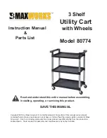 Preview for 1 page of MAXWORKS 80774 Instruction Manual & Parts List