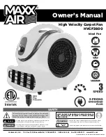 Maxx air HVCF3600 Owner'S Manual preview