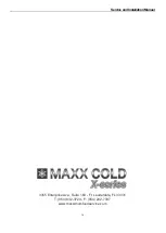 Preview for 16 page of Maxx Cold MXMC34HC Service, Installation And Care Manual