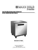 Maxx Cold X Series Service, Installation And Care Manual предпросмотр