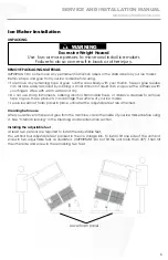 Предварительный просмотр 7 страницы Maxx Ice MIM250 Service, Installation, And Instruction Manual