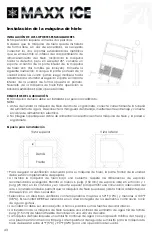 Предварительный просмотр 44 страницы Maxx Ice MIM250 Service, Installation, And Instruction Manual