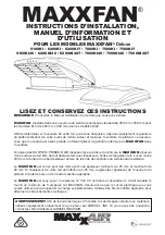 Предварительный просмотр 8 страницы Maxxair MAXXFAN Deluxe 5100KI Installation Instructions, Information And Operating Manual