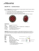 Preview for 1 page of Maxxima M85427R-YCL Installation Manual