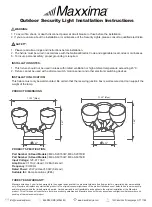 Предварительный просмотр 1 страницы Maxxima MEL-S20150W Installation Instructions