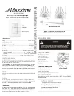 Preview for 1 page of Maxxima MEW-OS100LNW Installation Instructions