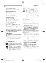 Preview for 30 page of MAXXMEE 03605 Operating Instructions Manual