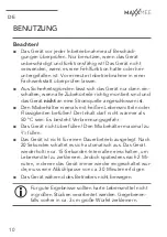 Preview for 12 page of MAXXMEE 04155 Operating Instructions Manual