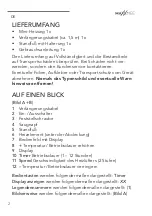 Preview for 2 page of MAXXMEE 09438 Operating Instructions Manual