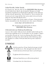 Preview for 3 page of MAXXMEE 09438 Operating Instructions Manual