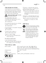 Preview for 20 page of MAXXMEE 09710 Operating Instructions Manual