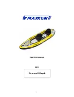 Maxxon Express II Kayak 2011 Owner'S Manual preview