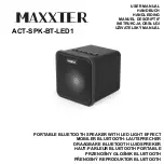 Предварительный просмотр 1 страницы MAXXTER ACT-SPK-BT-LED1 User Manual