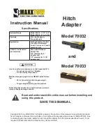 MAXXTOW 70032 Instruction Manual preview