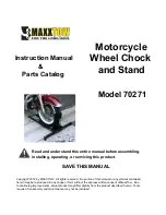 Предварительный просмотр 1 страницы MAXXTOW 70271 Instruction Manual Parts Catalog