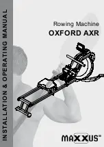 Preview for 1 page of Maxxus OXFORD AXR Installation & Operating Manual