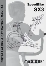 Preview for 1 page of Maxxus SpeedBike SX3 Installation & Operating Manual